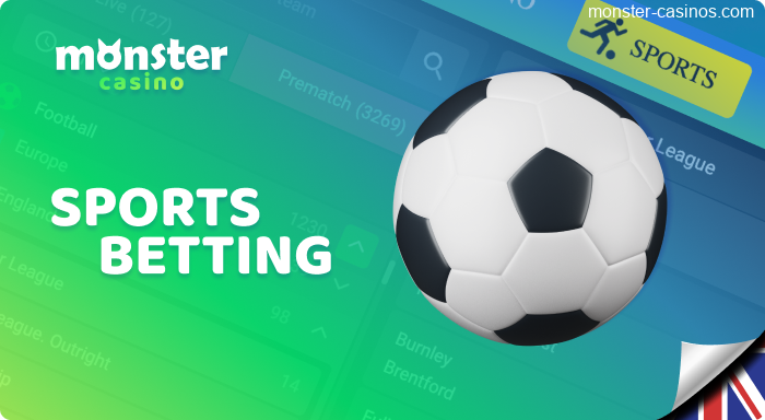 Category for sports bettors at Monster Casino UK