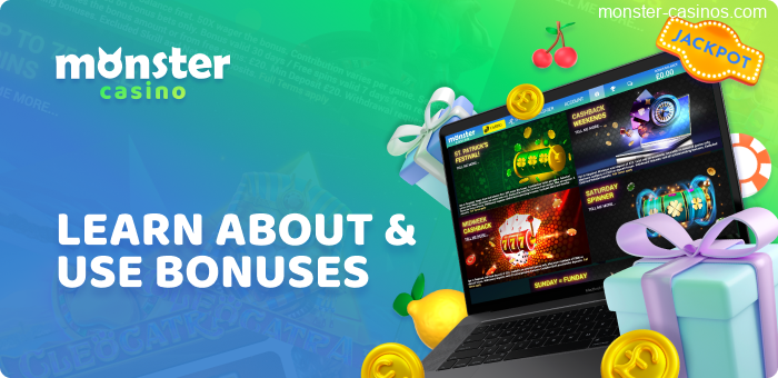 More exiting Bonuses for UK players at Monster Casino