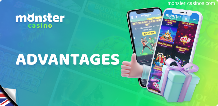 Key advantages of Monster Casino UK