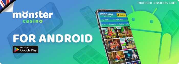 Monster Casino App for Android