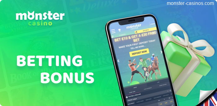 Bonuses for UK bettors at Monster Casino
