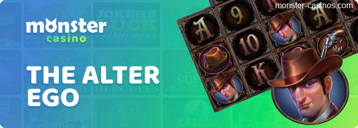 Description of the slot The Alter Ego on the Monster Casino UK website