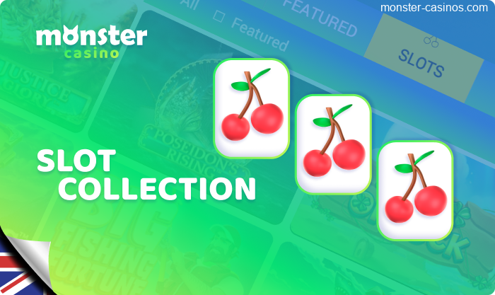 Slot Collection at Monster Casino for UK players