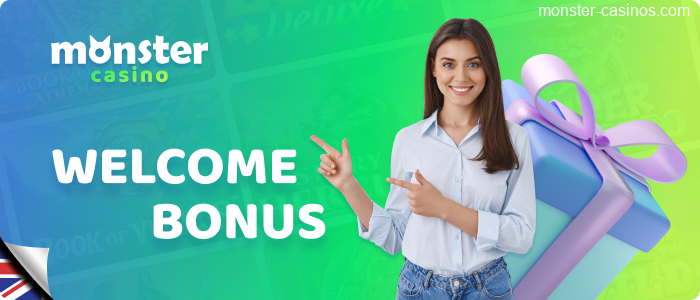 Welcome Bonus from Monster Casino in UK